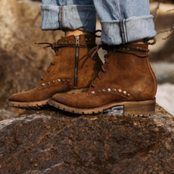 New Yippee Ki Yay By Old Gringo Distressed Leather Tribeca Studded Branded Boots